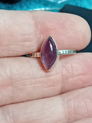 Anillo Plata Ley Amatista