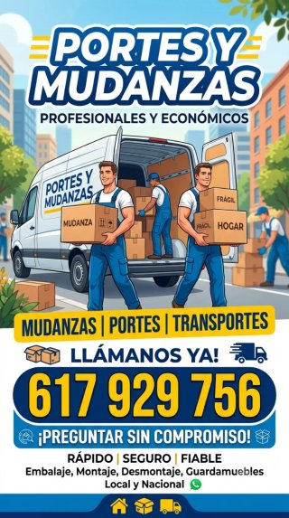 Se hacen portes y mudanzas económicas