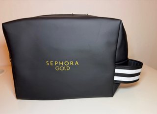 Bolsa Sephora Gold e produtos de beleza
