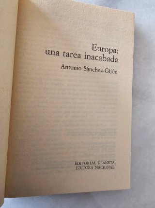 Europa, una tarea inacabada, libro rtve vintage
