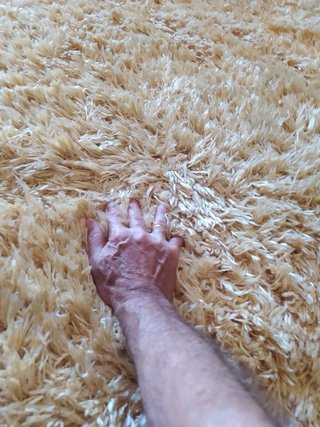 Alfombra pelo beige 2.50x2m