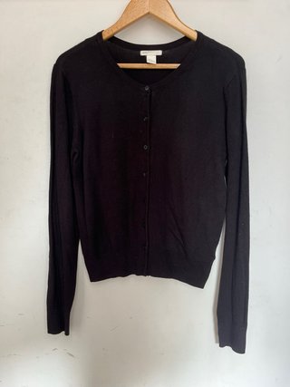 Cárdigan H&M Negro Talla S