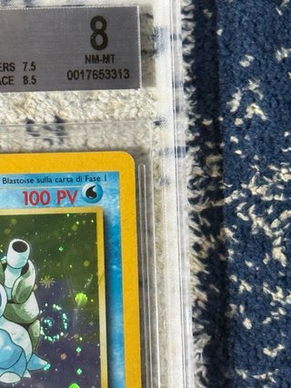 Blastoise Holo R 1999 Base Unlimited Italian BGS 8