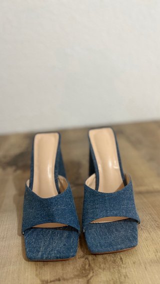 Sandalias tacón vaqueras