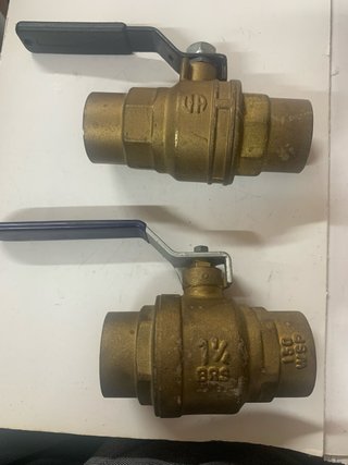 Llave de paso latón 1 1/4 de 35 mm
