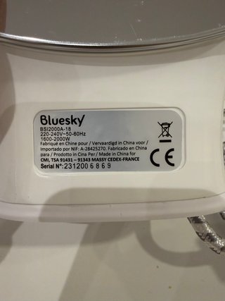 Plancha de Vapor Bluesky 2000W