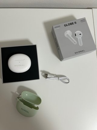 Auriculares Murwal Globe II Blancos y Verdes