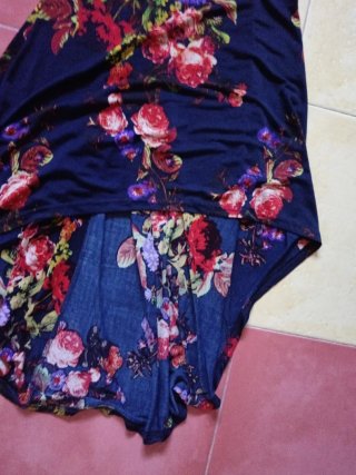 Vestido estampado floral talla S