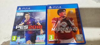 PS4 Madden NFL 20 y PES 2018
