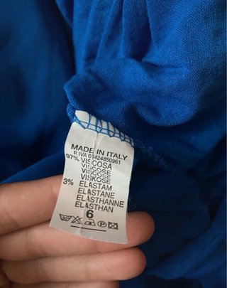 Vestido de gala asimétrico azul