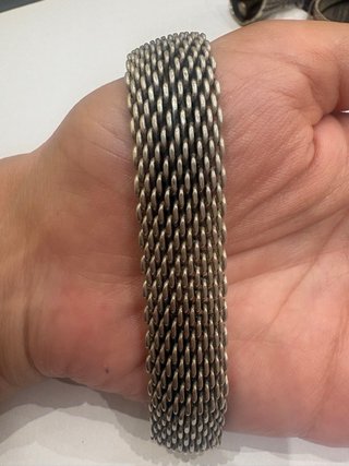 Pulsera Tiffany & Co. Malla Plata Ley