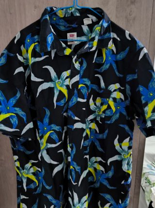 Camisa Levi's Estampada Negra
