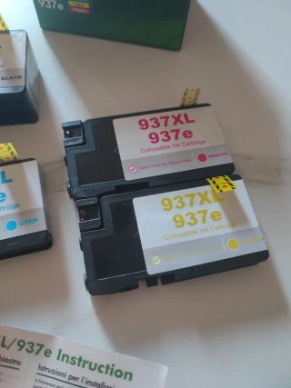 Set 4 Cartucce 937XL 937e Compatibili HP