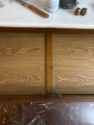 Cómoda madera maciza mármol