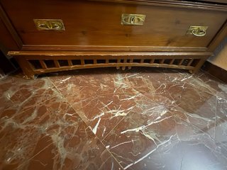Cómoda madera maciza mármol