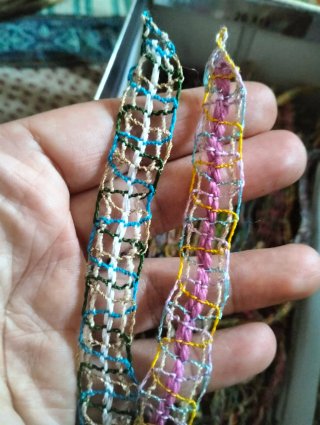 25 Pulseras Encaje Bolillos