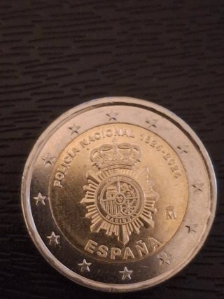 Moneda 2€ Policía Nacional 1824-2024