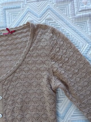 Stradivarius cárdigan beige talla M