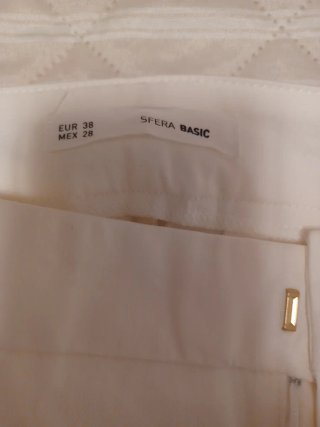 Pantalón pirata mujer blanco
