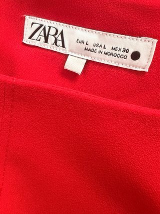 Vestido rojo Zara