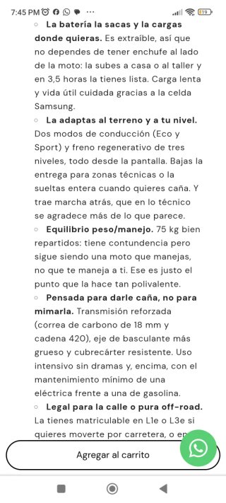Moto Eléctrica Enduro e RIDE PRO SS 3.0