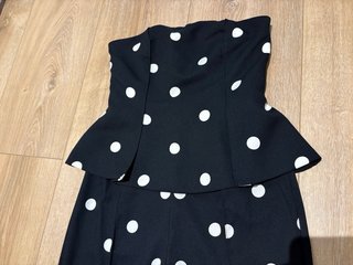 Mono Zara lunares blanco y negro nuevo