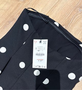 Mono Zara lunares blanco y negro nuevo