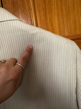 Conjunto traje pantalón americana beige talla L