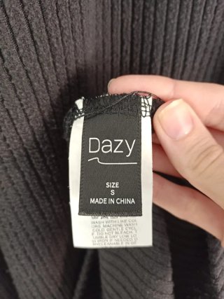 Vestido negro manga larga S