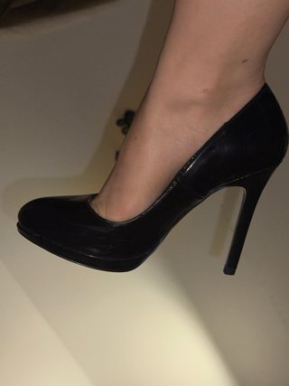 Tacones Zara Negros Talla 38