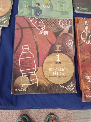 Lote libros texto. 1eso. Adoratrices. Niña Maria.