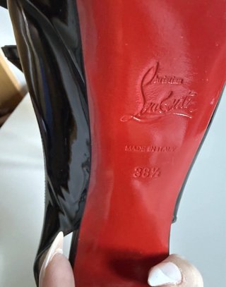Zapatos Christian Louboutin Peep-toe Talla 38.5