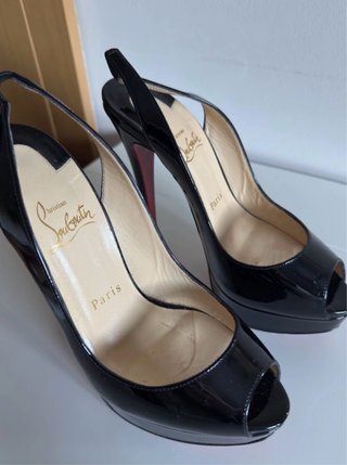 Zapatos Christian Louboutin Peep-toe Talla 38.5