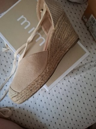 Cuñas esparto beige