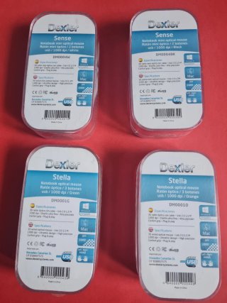 Ratones con cable USB (2 tamaños)(Pack de 4)