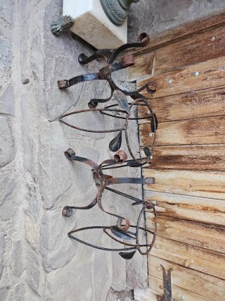 Lote  4 Maceteros Hierro Forjado