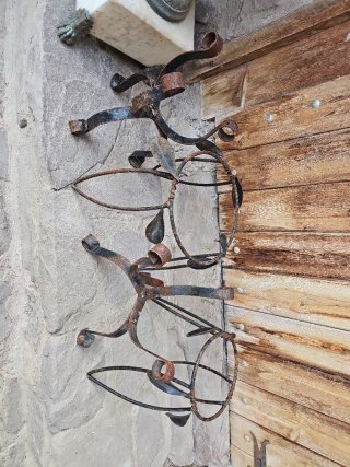 Lote  4 Maceteros Hierro Forjado