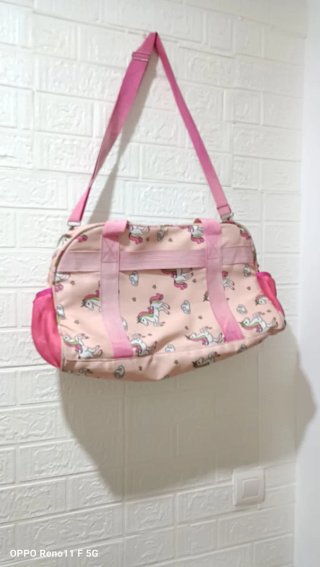 Bolso de mano infantil unicornios rosa