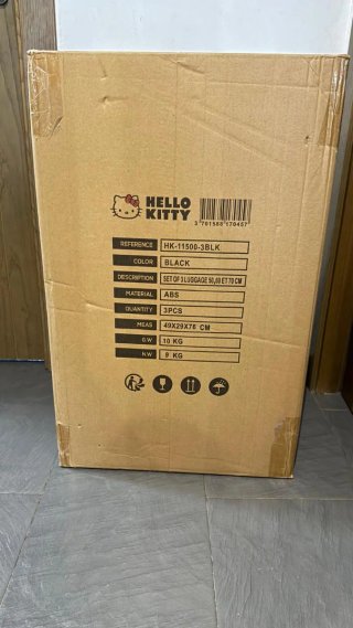 Set 3 Maletas Hello Kitty ABS  Oficial