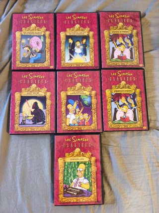 Lote 8 DVDs Los Simpsons Clásicos Español