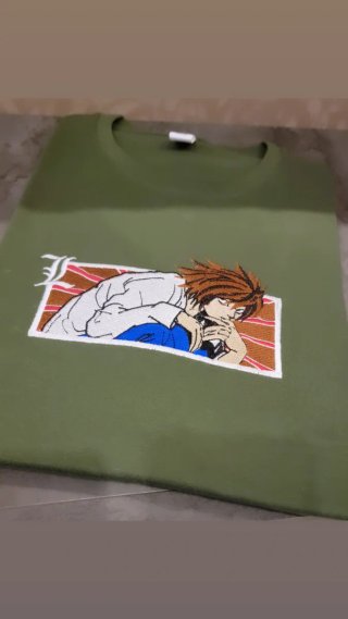 Maglietta Death Note Ricamo