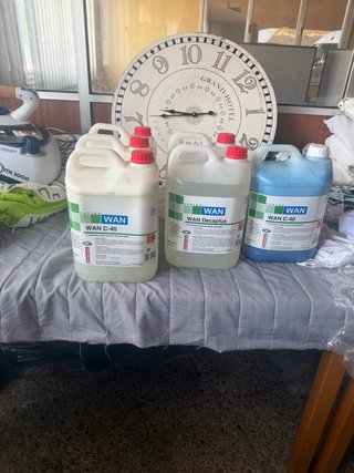 6 GARRAFAS Cristalizador y Decapante WAN C-40