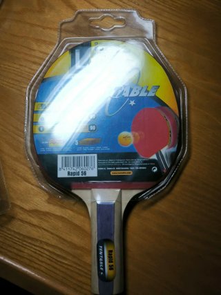Lote pala ping pong y 6 pelotas