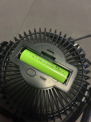 Ventilador USB Negro Portátil