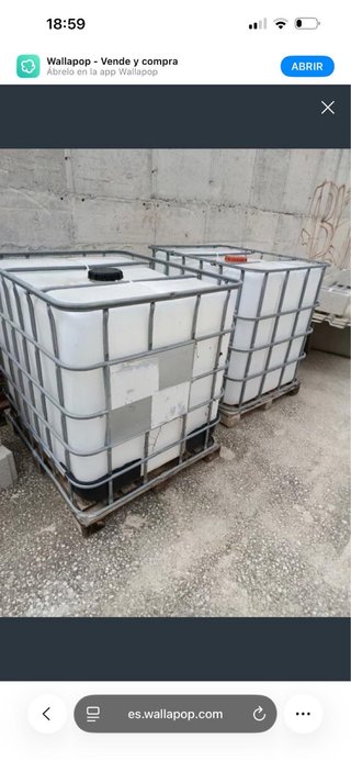 Bidón de agua 1000L