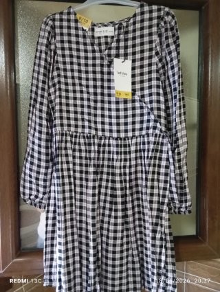 Vestido cuadros niña Lefties 9-10 años con etiquet