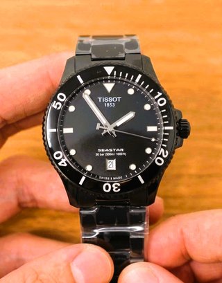 Tissot Seastar 1000 PVD Negro 40mm