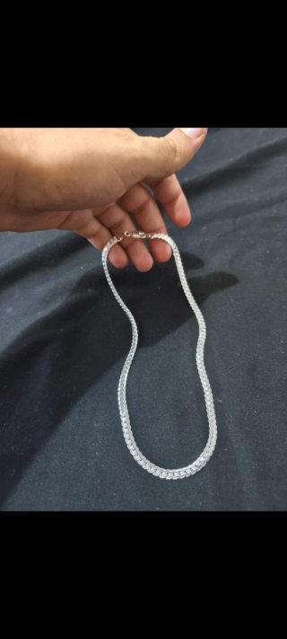 Cadena Plata Diseño Serpiente