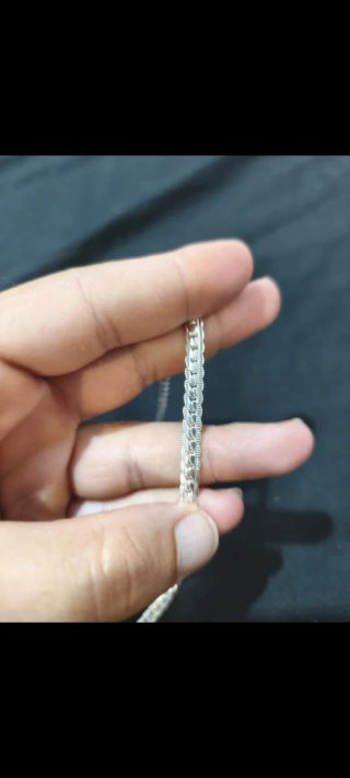 Cadena Plata Diseño Serpiente