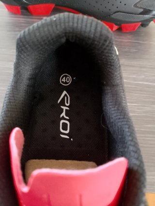 Zapatillas Ekoi MTB Ciclismo Montaña Negras/Rojas
